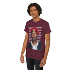 Pac Graphic Photo Tee with Keep Your Head Up Lyrics Text