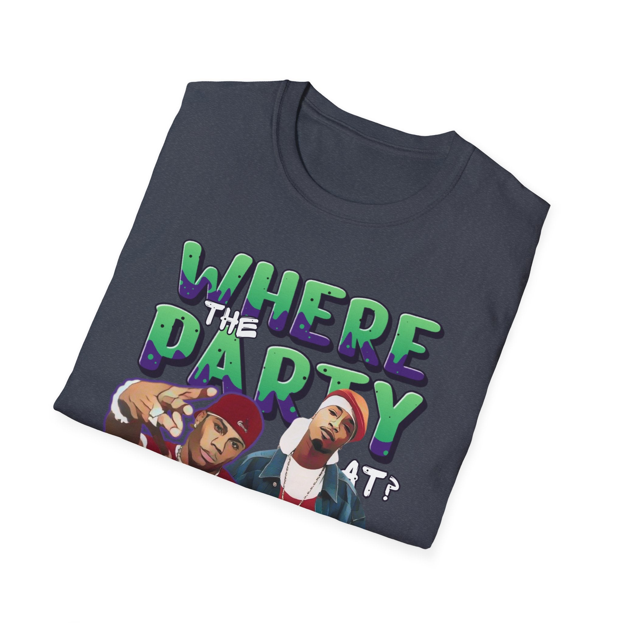 Nelly & Ja Rule Graphic T-Shirt — "Where The Party At?" Retro Hip-Hop Tee