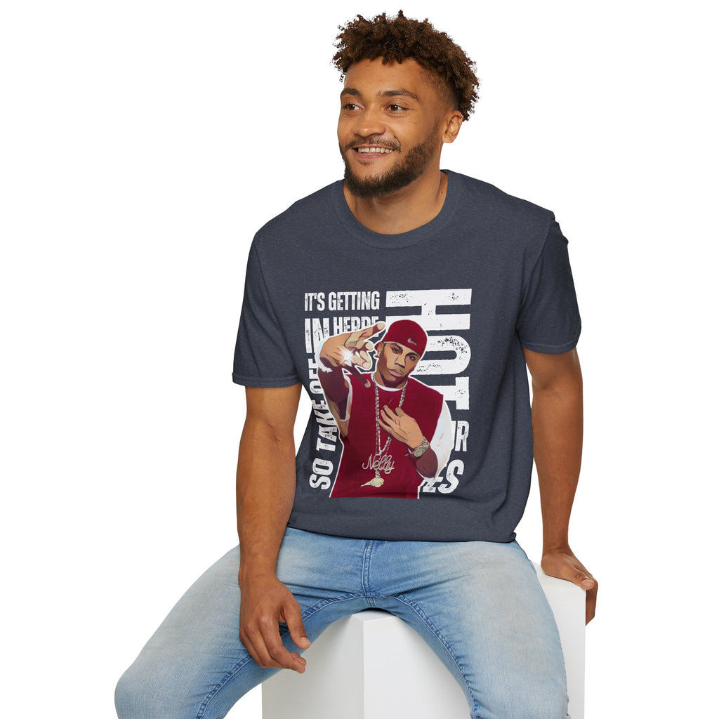 Nelly Hip-Hop Graphic T-Shirt – “It’s Getting Hot In Here” Rap Cartoon GraphicTee