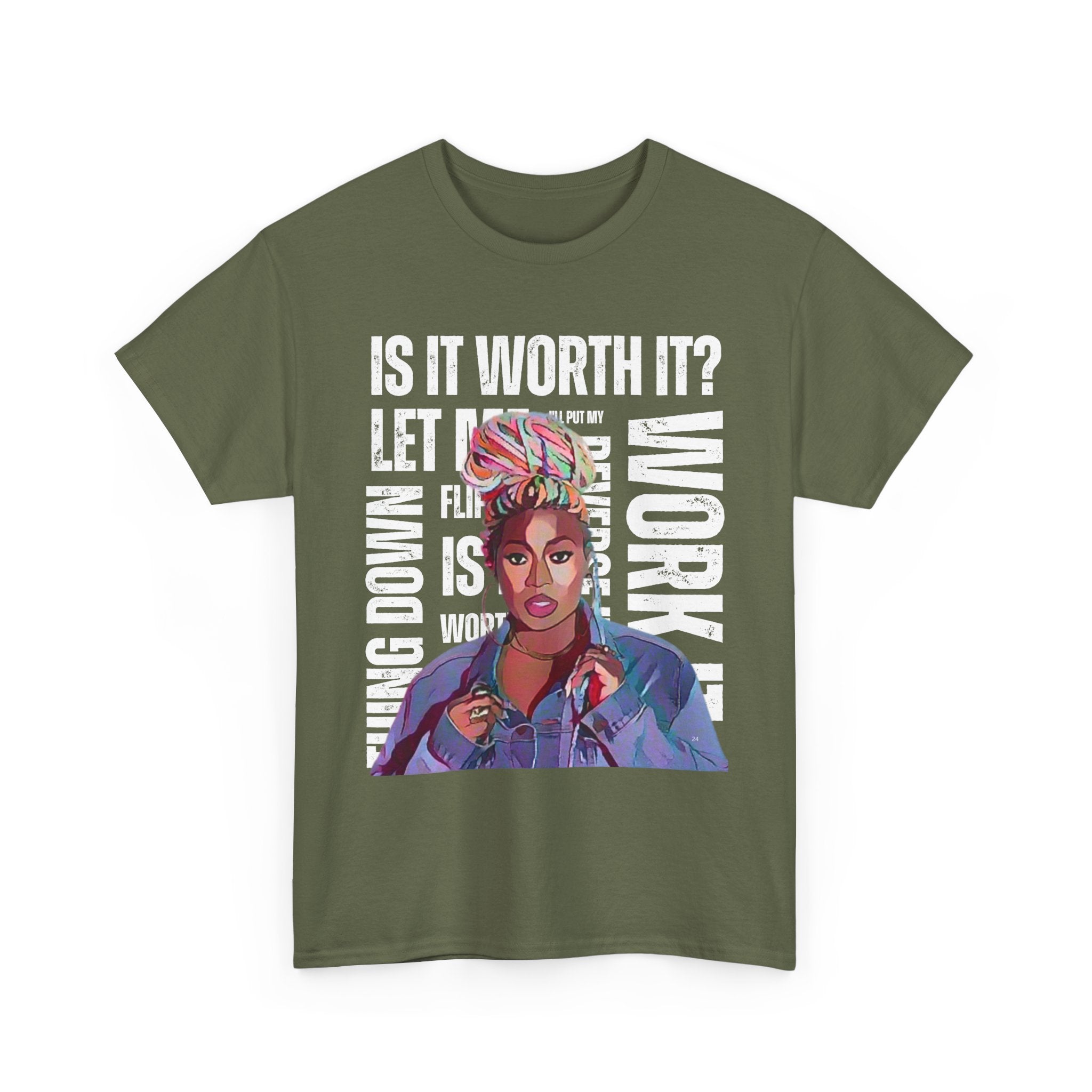 Missy Elliot Graphic Tee — “Is It Worth It? Let me Work It”