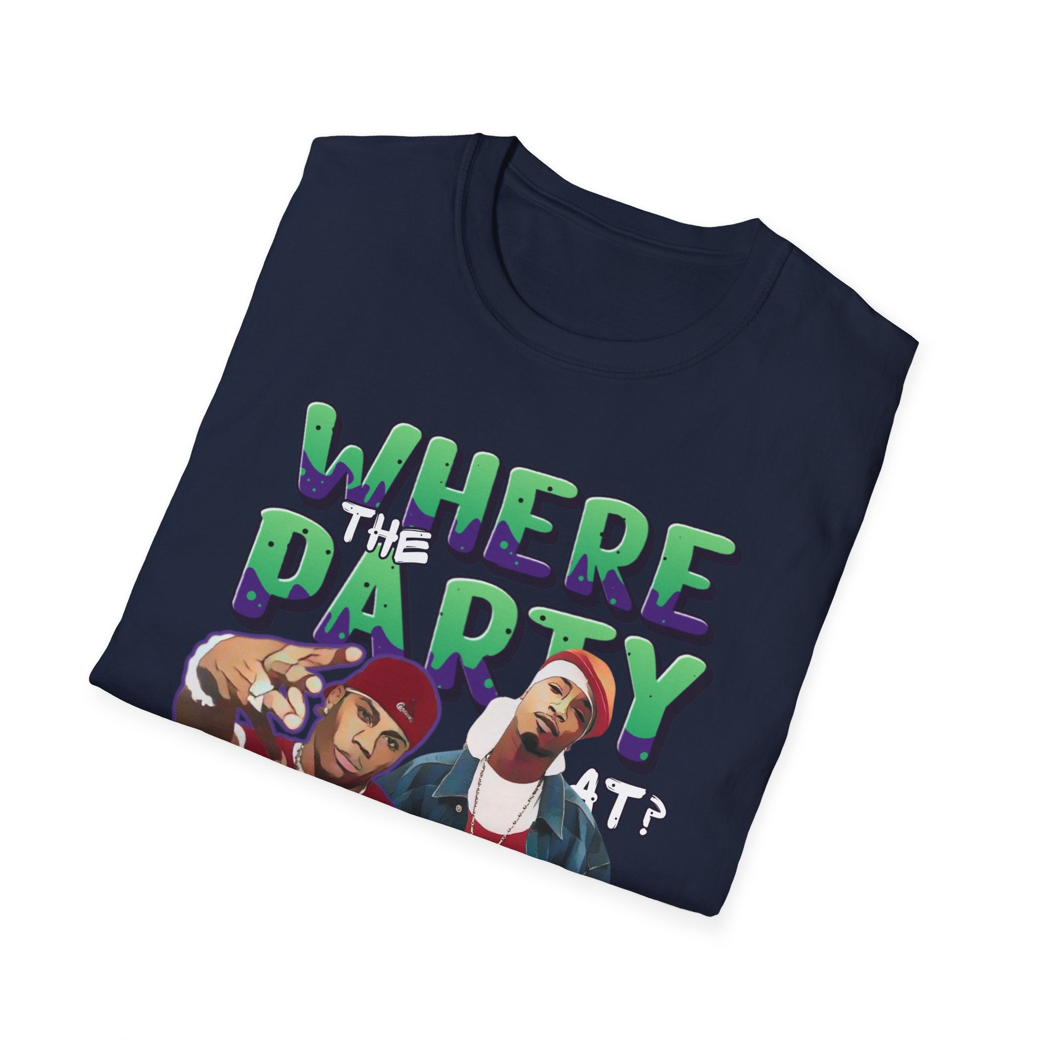 Nelly & Ja Rule Graphic T-Shirt — "Where The Party At?" Retro Hip-Hop Tee