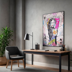 'Unlearnt' - Original Acrylic Painting — Urban Street Art Woman