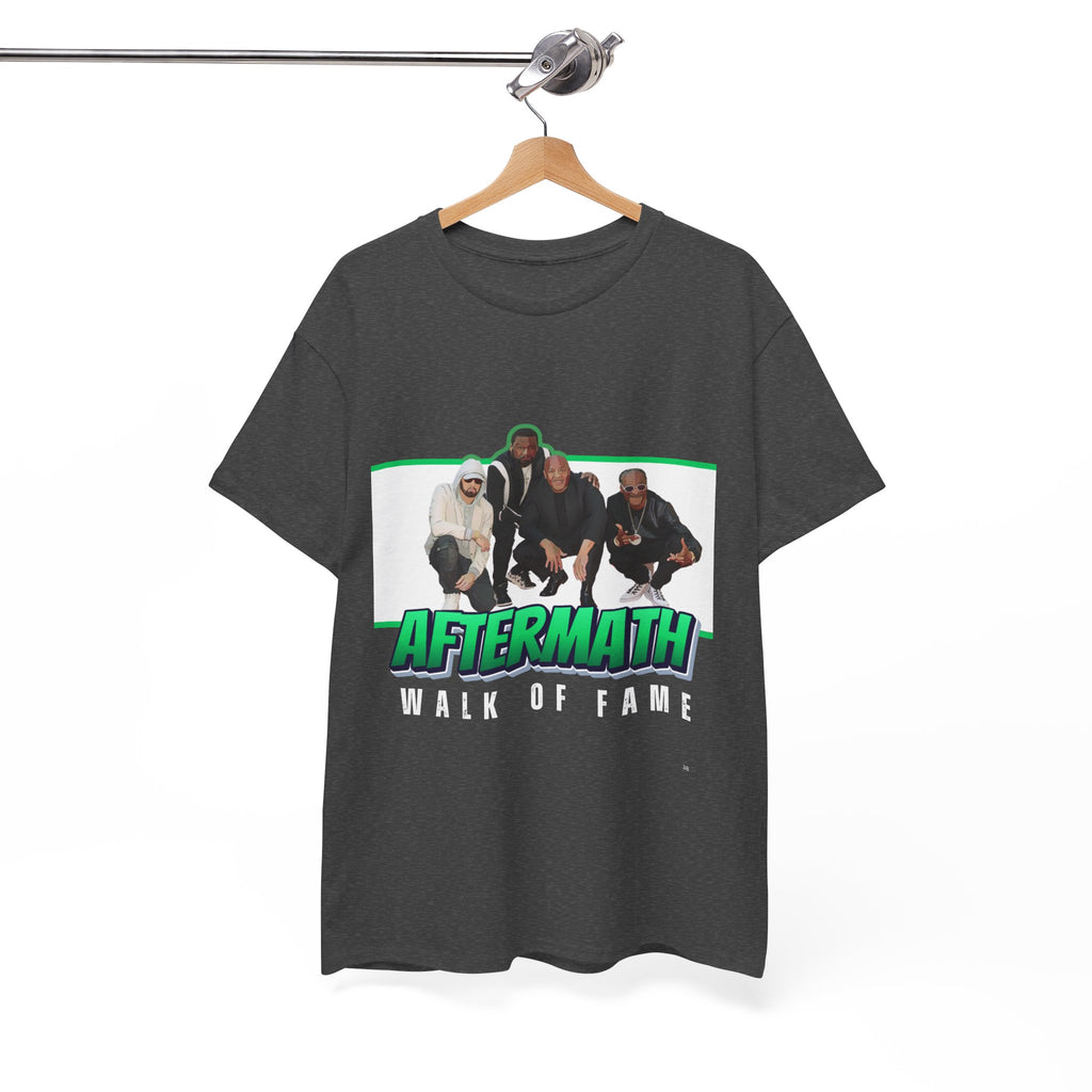 Em, Dre, Snoop, 50 - Unisex Heavy Cotton Tee - "Aftermath" Walk of Fame Graphic Tee