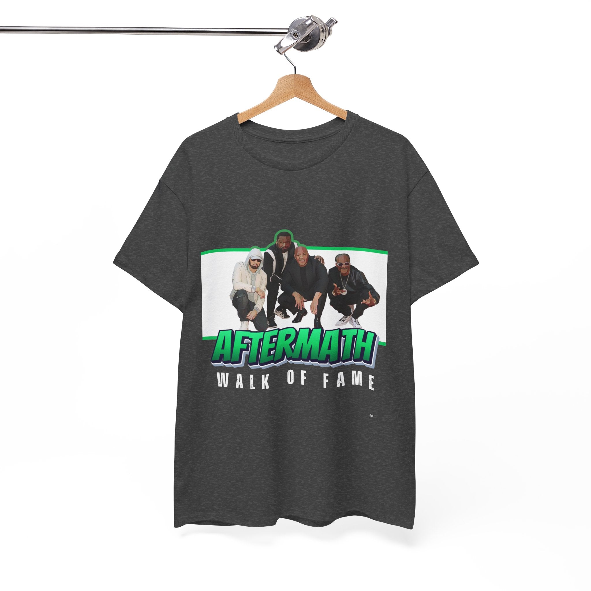 Em, Dre, Snoop, 50 - Unisex Heavy Cotton Tee - "Aftermath" Walk of Fame Graphic Tee