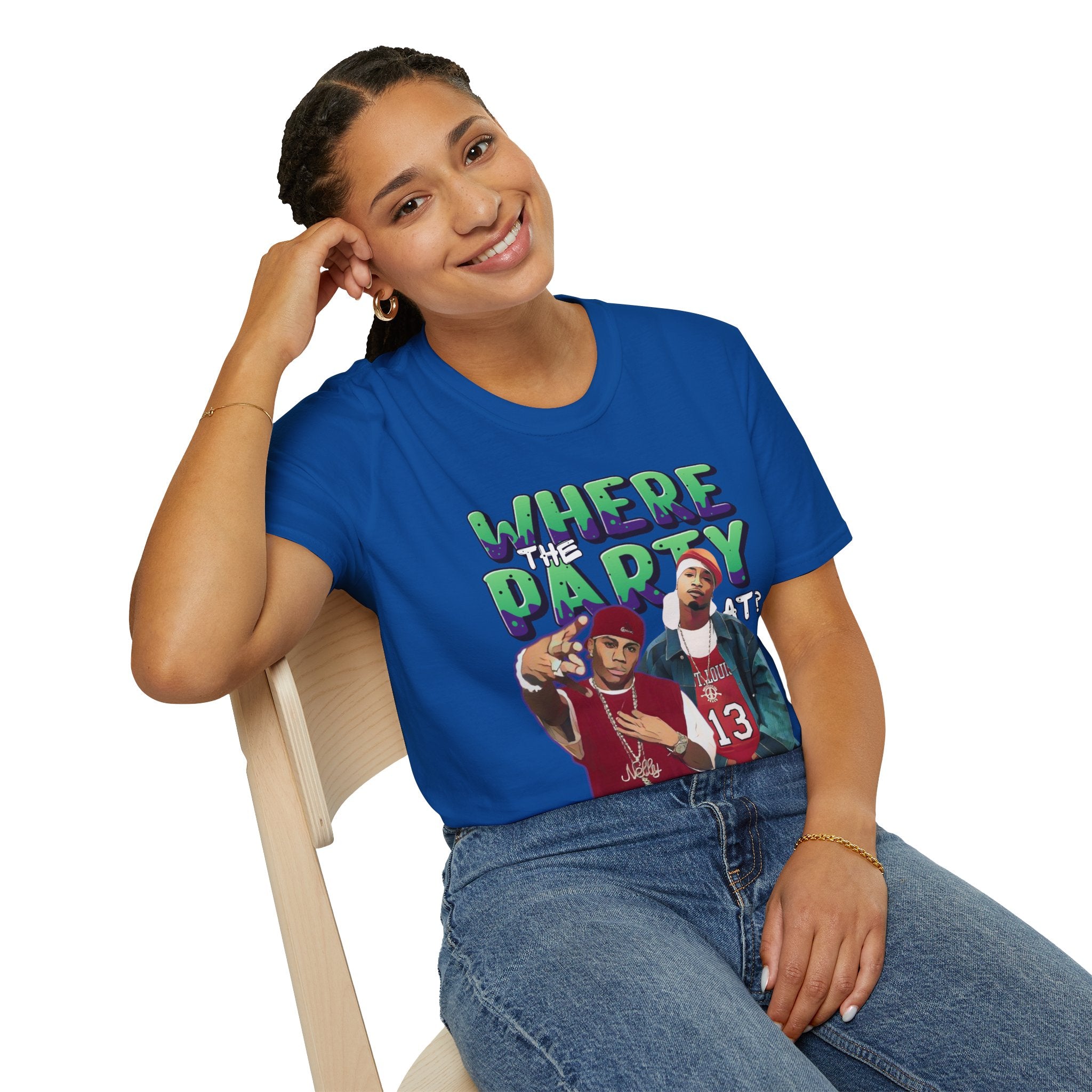 Nelly & Ja Rule Graphic T-Shirt — "Where The Party At?" Retro Hip-Hop Tee