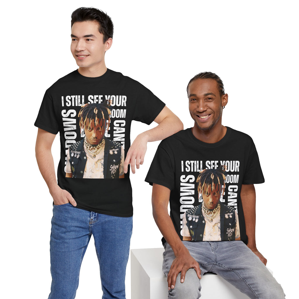 Juice WRLD Cartoon Design Tee — "I Still See Your Shadows in my Room" Graphic Shirt