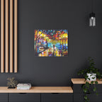 The Calm Storm - Original Colorful Canvas Print