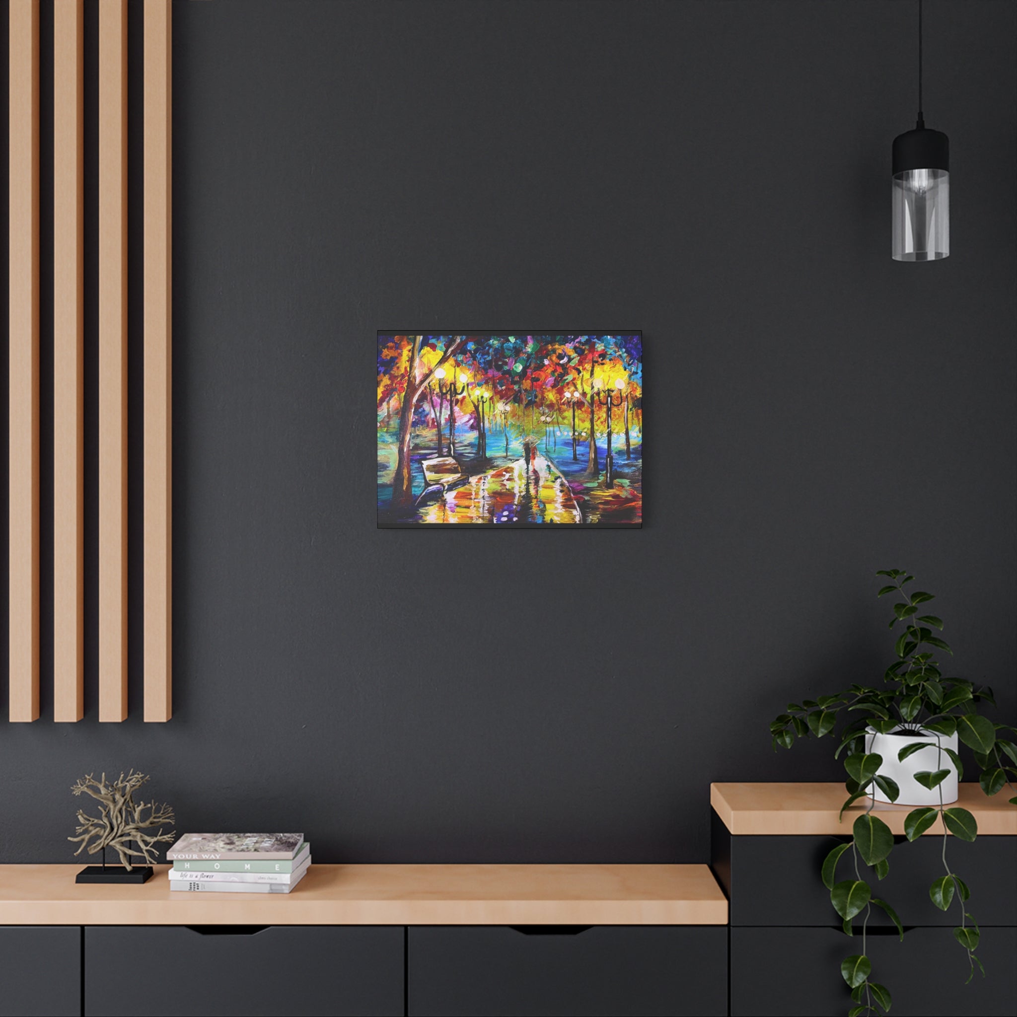 The Calm Storm - Original Colorful Canvas Print