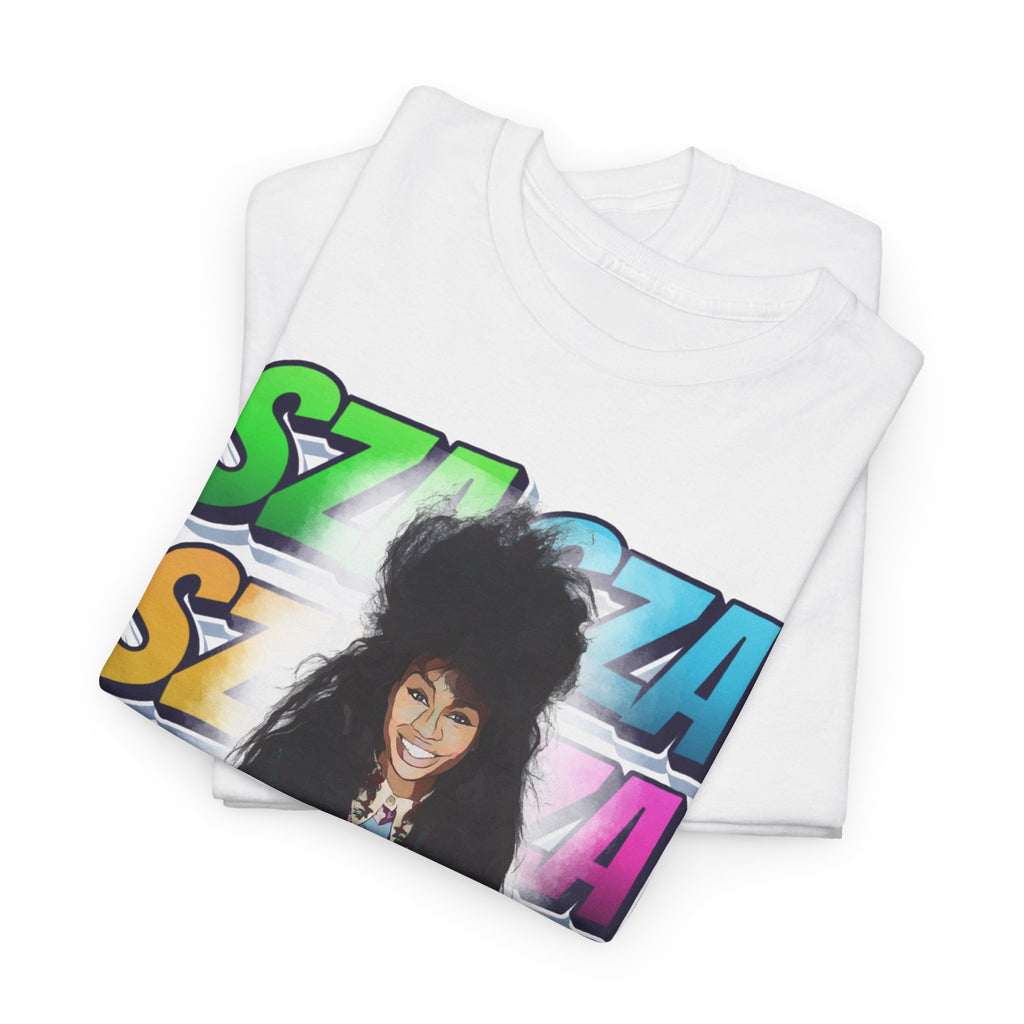 Sza Portrait Graphic Tee — Colorful Retro SZA Fan Shirt