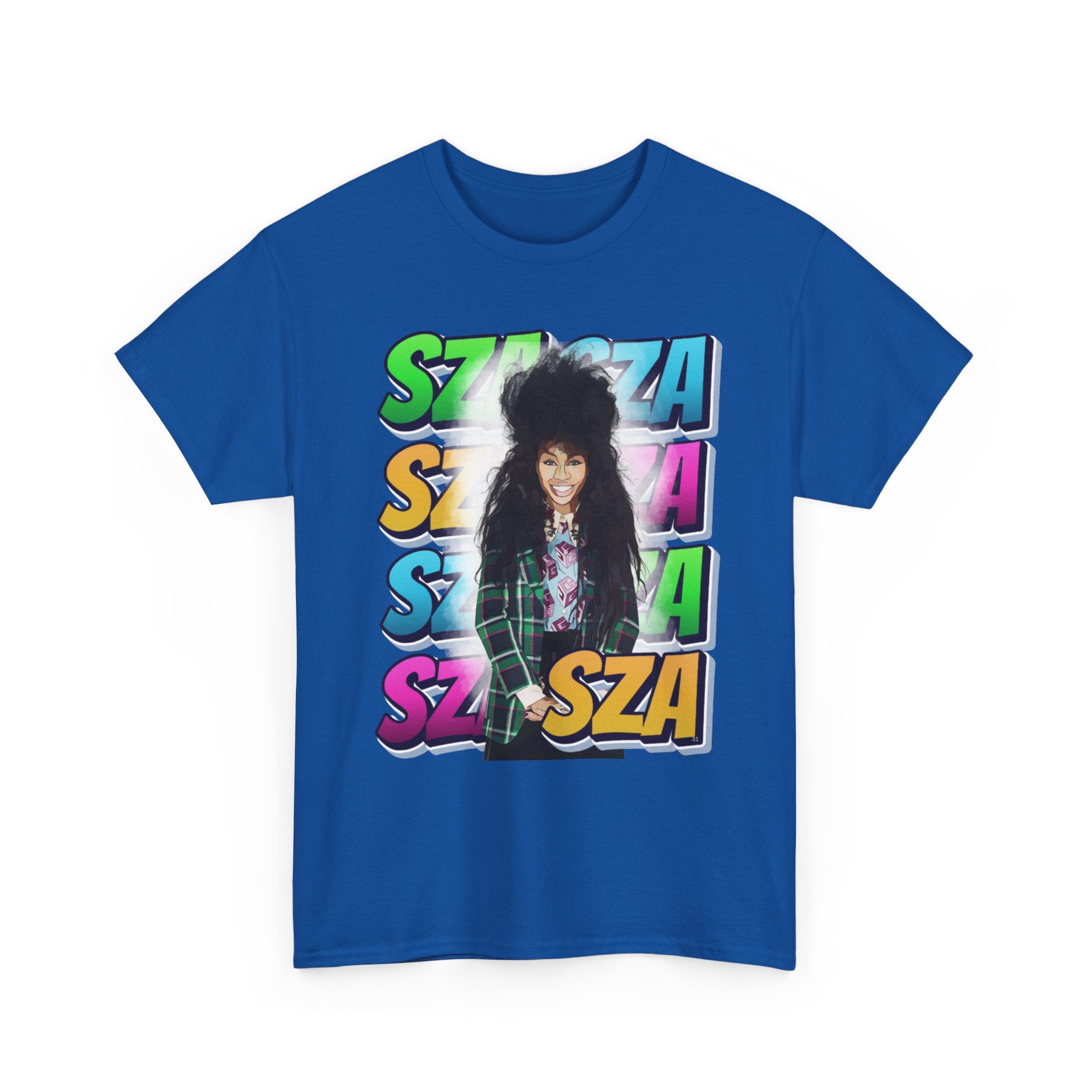 Sza Portrait Graphic Tee — Colorful Retro SZA Fan Shirt