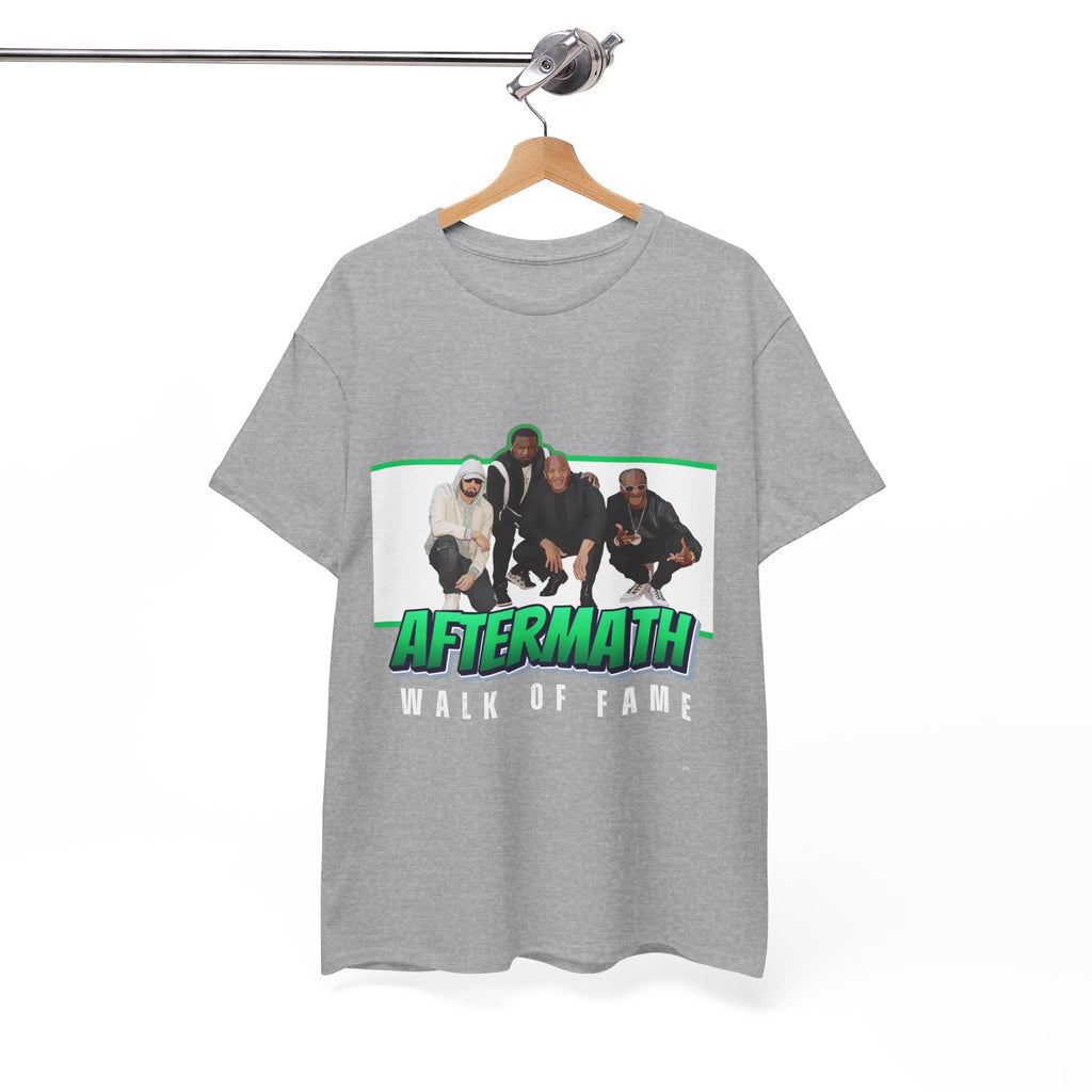 Em, Dre, Snoop, 50 - Unisex Heavy Cotton Tee - "Aftermath" Walk of Fame Graphic Tee