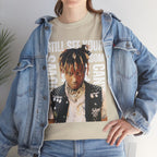 Juice WRLD Cartoon Design Tee — "I Still See Your Shadows in my Room" Graphic Shirt