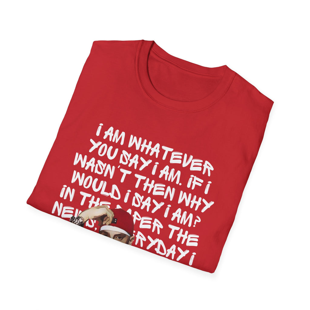Em - Whatever You Say I Am — Bold Typographic Quote with Cartoon Graphic