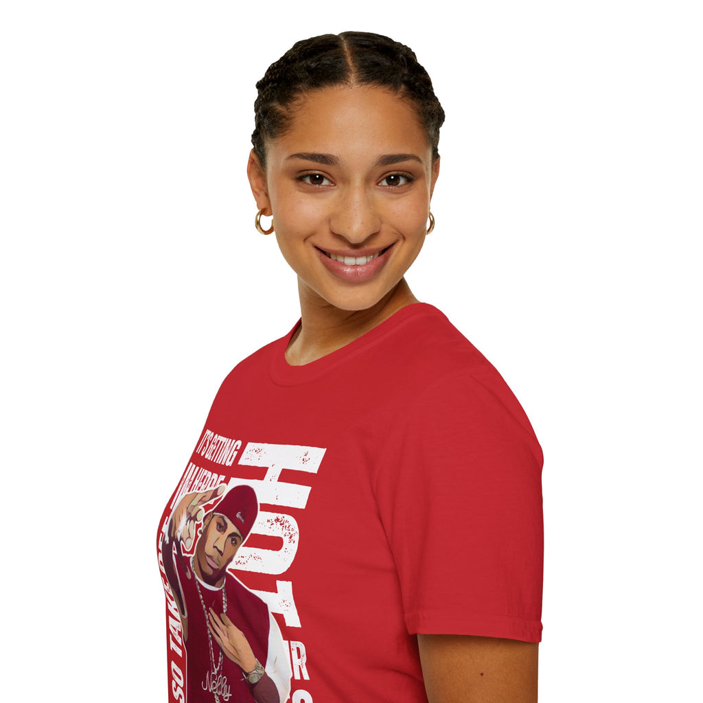 Nelly Hip-Hop Graphic T-Shirt – “It’s Getting Hot In Here” Rap Cartoon GraphicTee