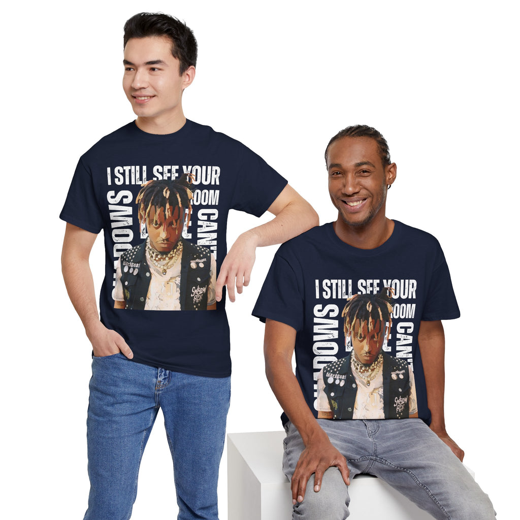 Juice WRLD Cartoon Design Tee — "I Still See Your Shadows in my Room" Graphic Shirt