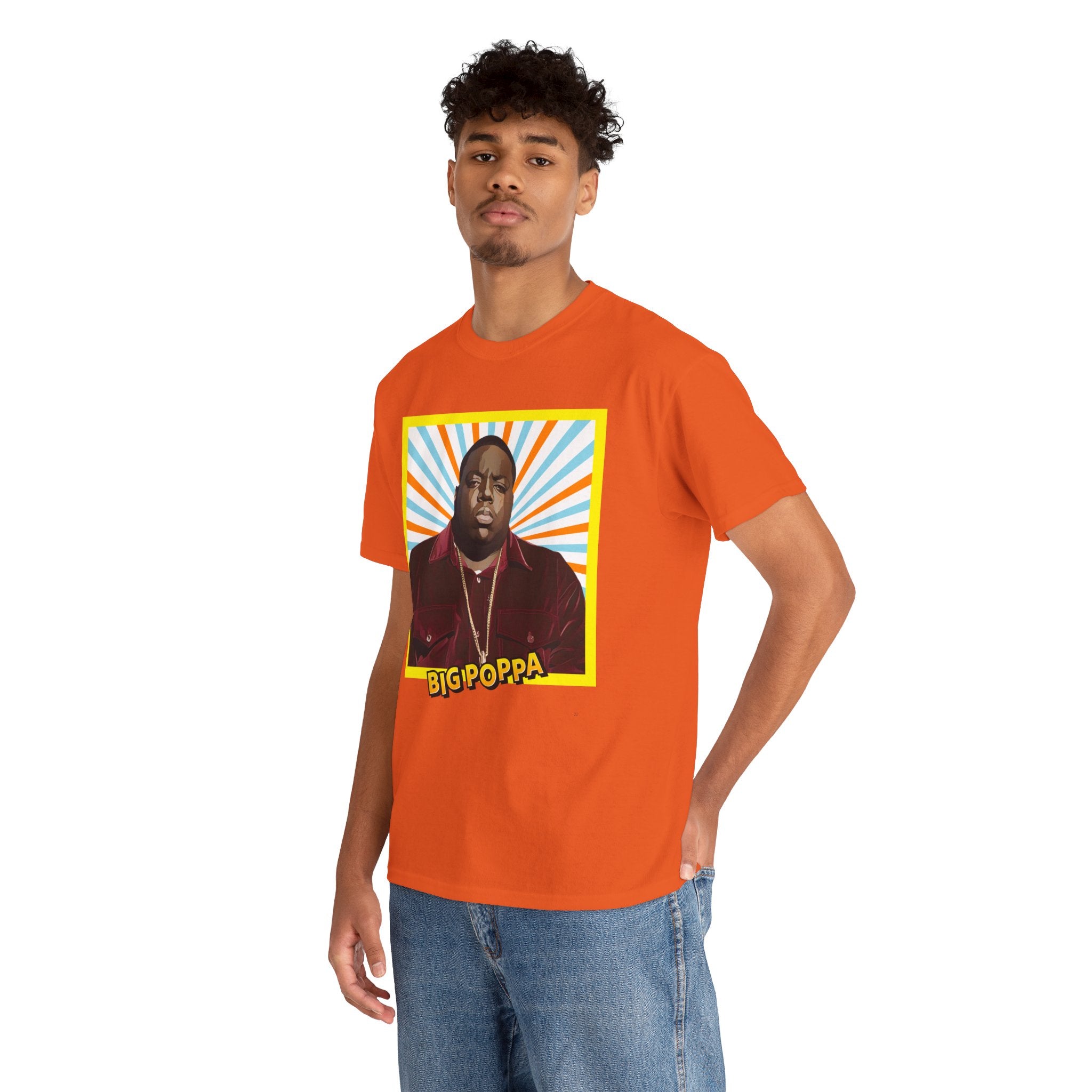 Graphic Tee — "Big Poppa" Retro Portrait T-Shirt