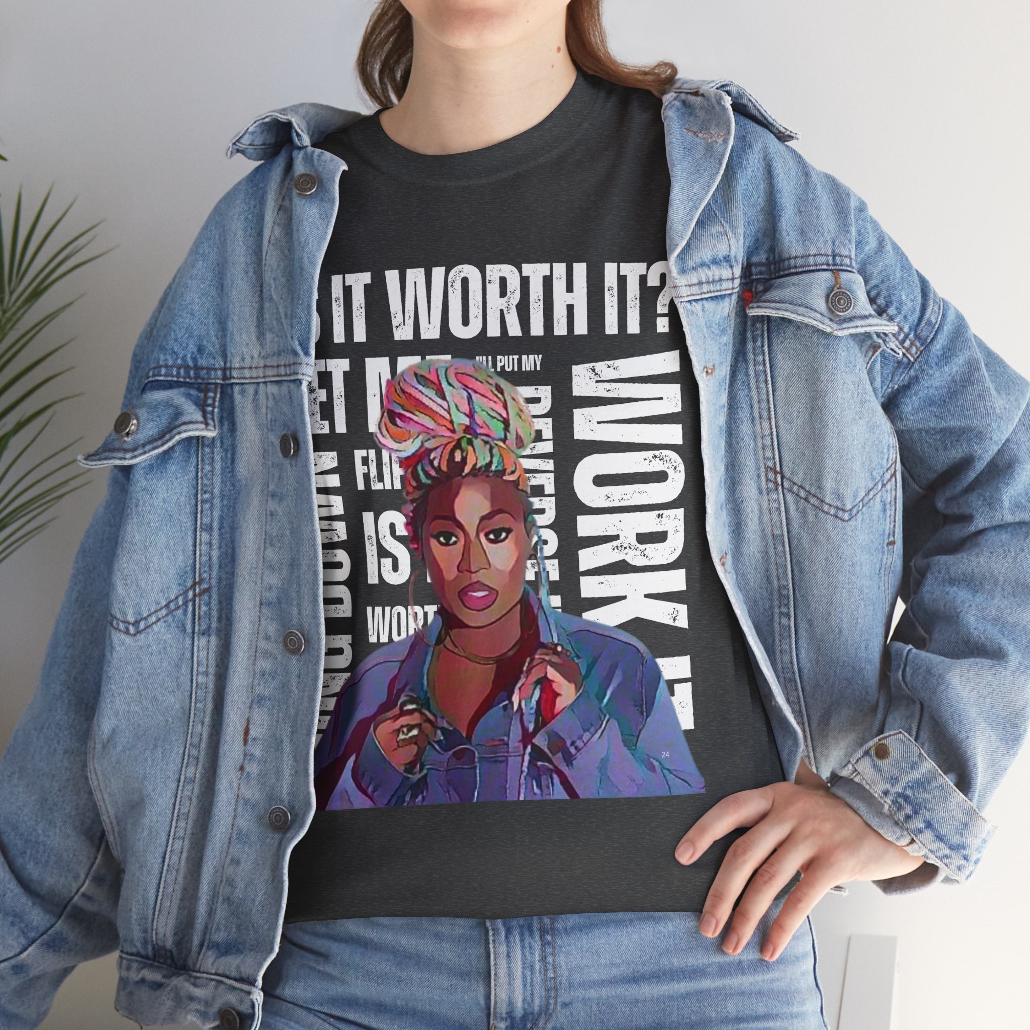 Missy Elliot Graphic Tee — “Is It Worth It? Let me Work It”