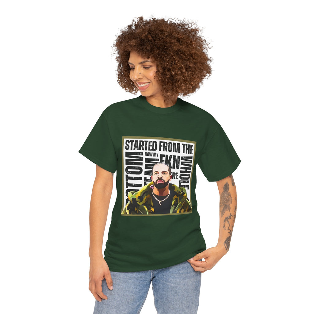 Drake "Started From The Bottom" Graphic Cartoon Tee