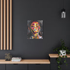 'Unbound' - Abstract Colorful Woman Portrait Canvas - Modern Expressionist Wall Art