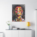 'Unbound' - Abstract Colorful Woman Portrait Canvas - Modern Expressionist Wall Art