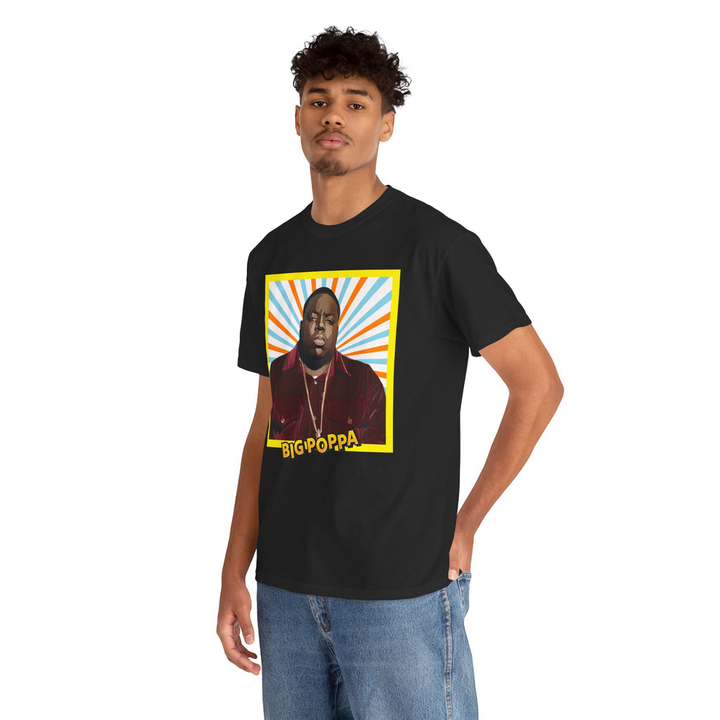 Graphic Tee — "Big Poppa" Retro Portrait T-Shirt
