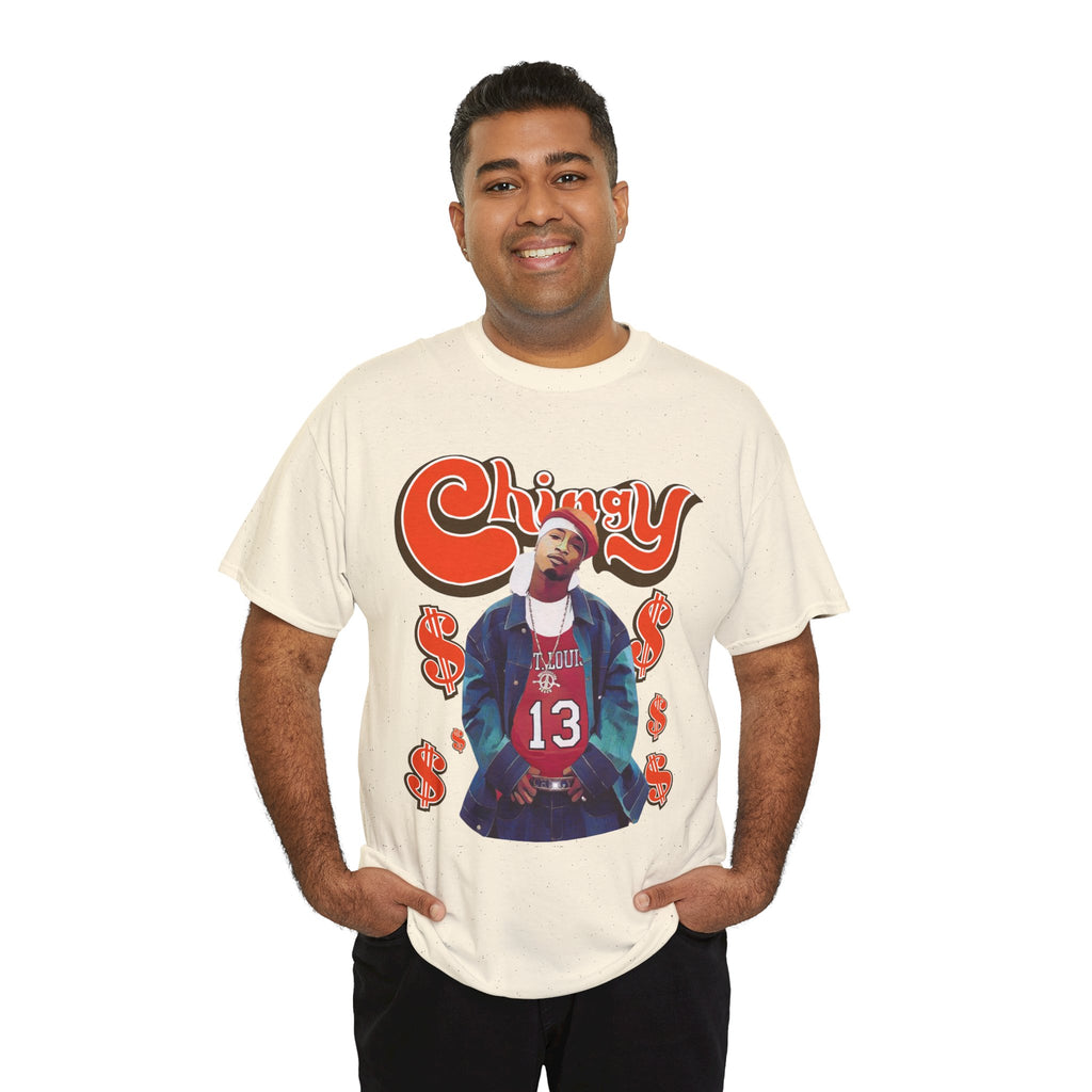 Chingy Retro Rap Tee — "Chingy" Graphic Shirt with Dollar Sign Motif
