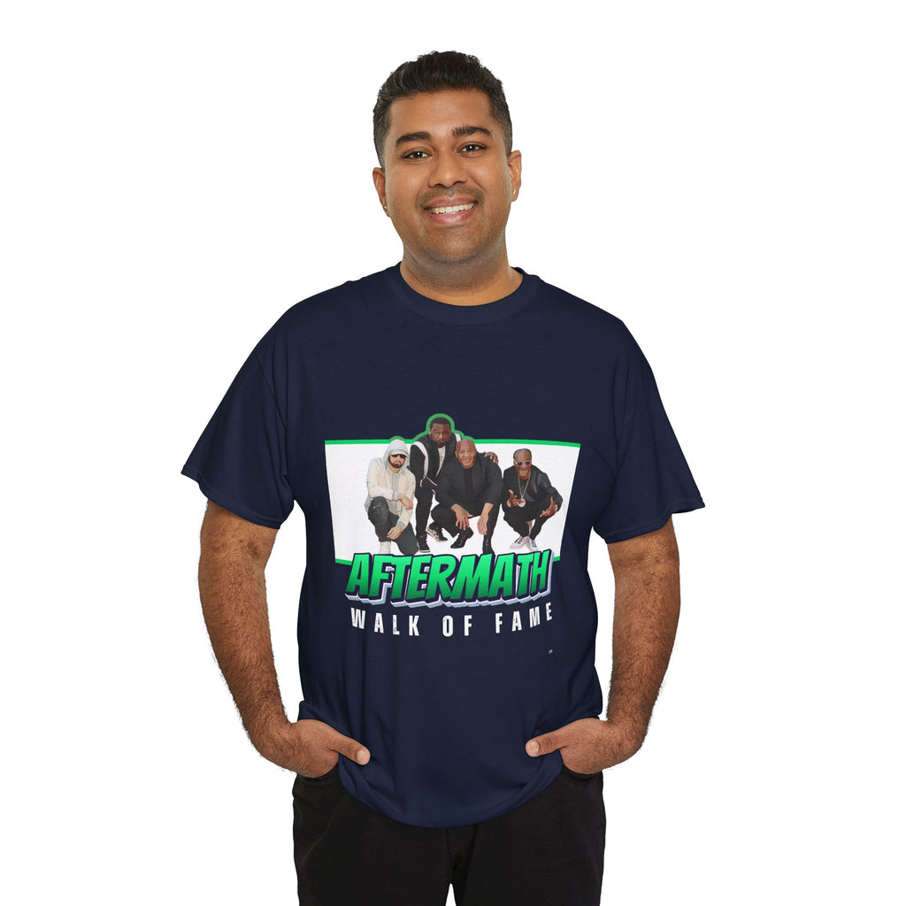 Em, Dre, Snoop, 50 - Unisex Heavy Cotton Tee - "Aftermath" Walk of Fame Graphic Tee