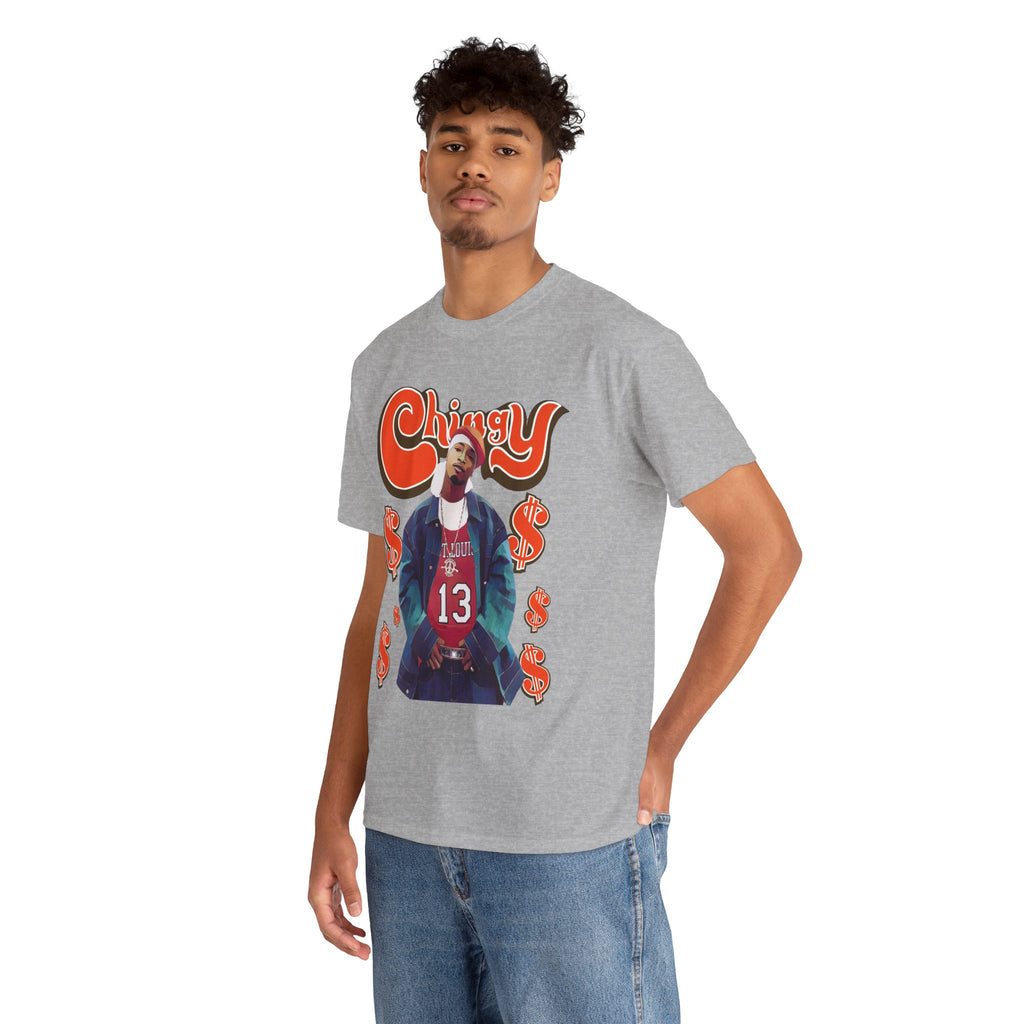 Chingy Retro Rap Tee — "Chingy" Graphic Shirt with Dollar Sign Motif