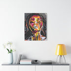 'Unbound' - Abstract Colorful Woman Portrait Canvas - Modern Expressionist Wall Art