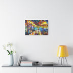 The Calm Storm - Original Colorful Canvas Print