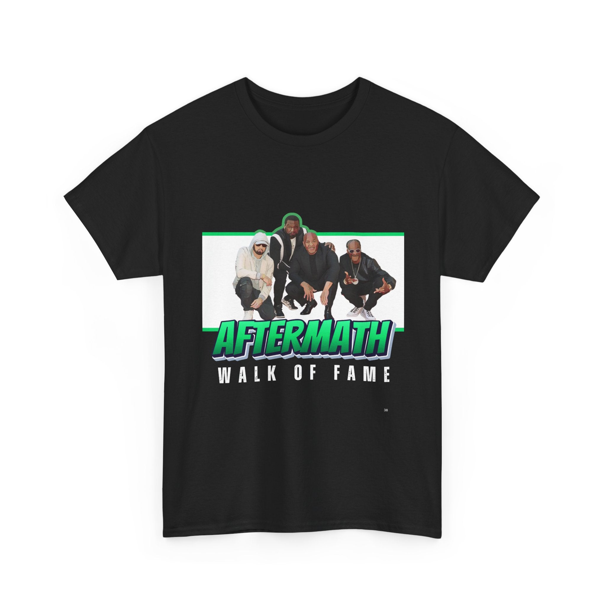 Em, Dre, Snoop, 50 - Unisex Heavy Cotton Tee - "Aftermath" Walk of Fame Graphic Tee
