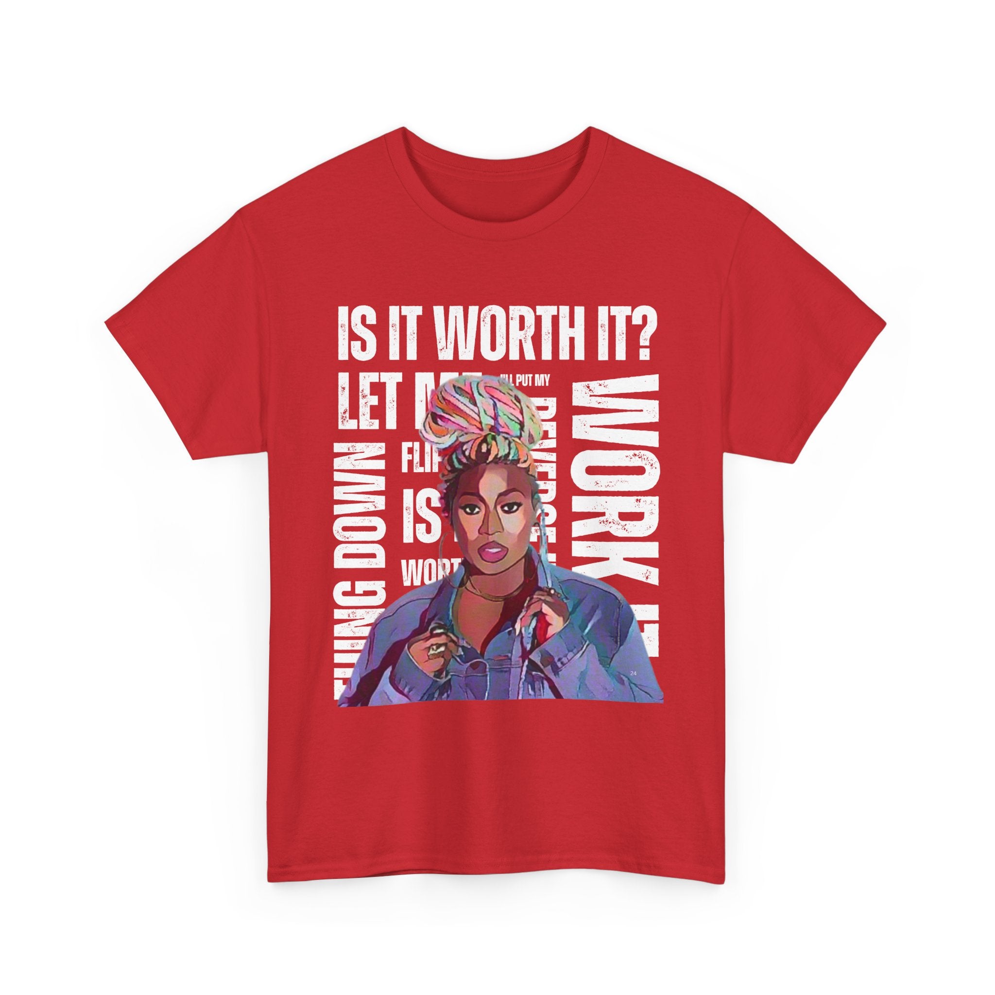 Missy Elliot Graphic Tee — “Is It Worth It? Let me Work It”