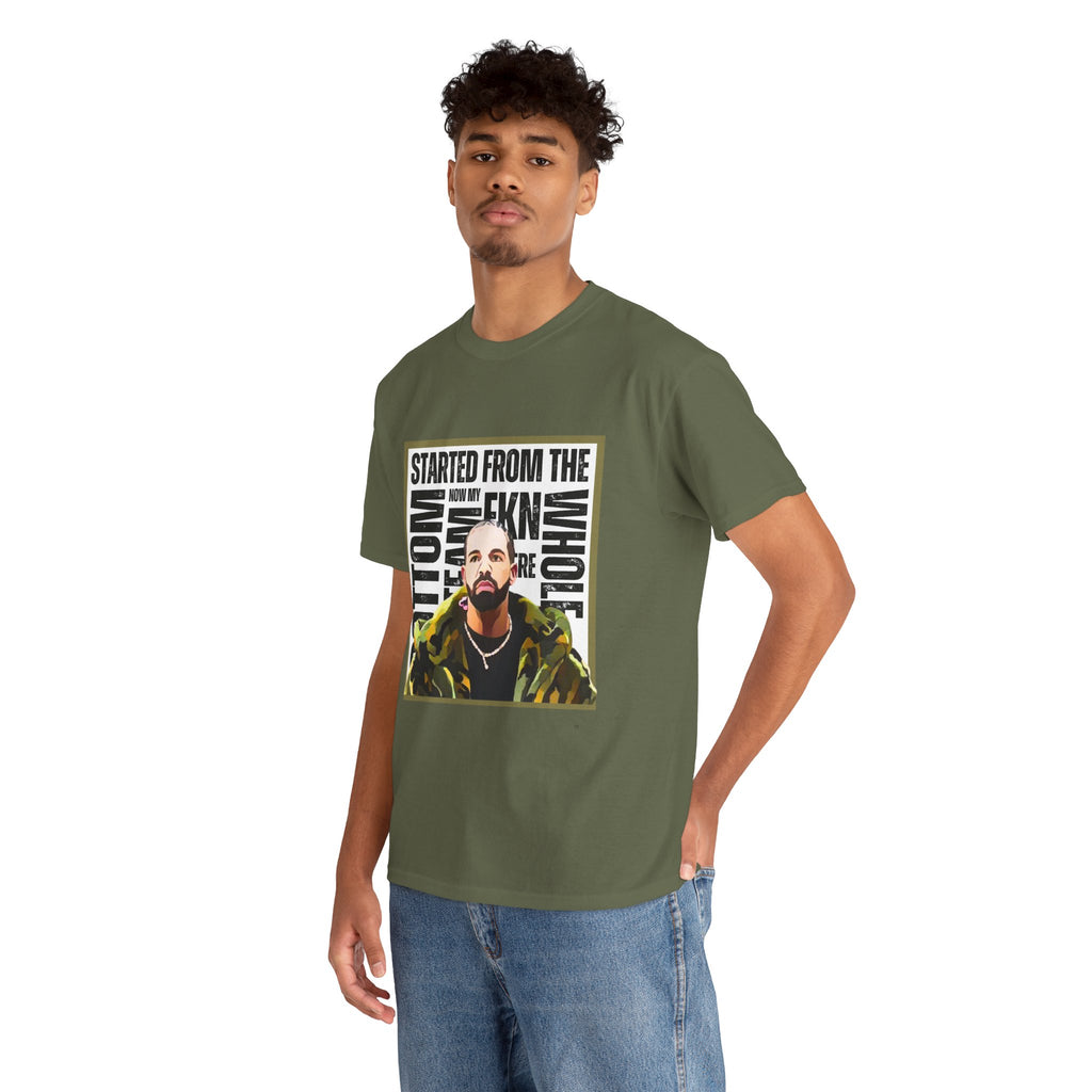 Drake "Started From The Bottom" Graphic Cartoon Tee