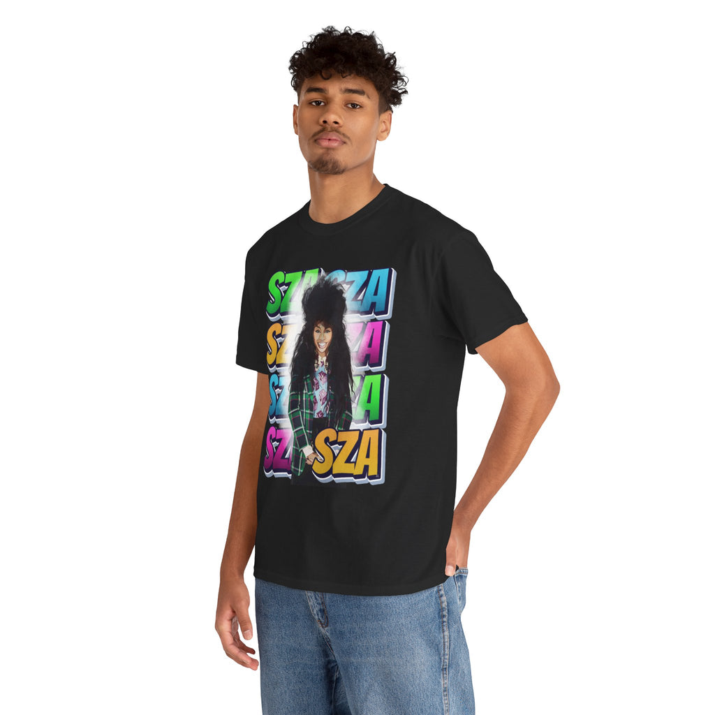 Sza Portrait Graphic Tee — Colorful Retro SZA Fan Shirt