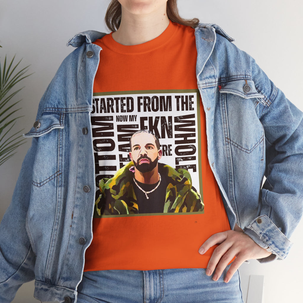 Drake "Started From The Bottom" Graphic Cartoon Tee