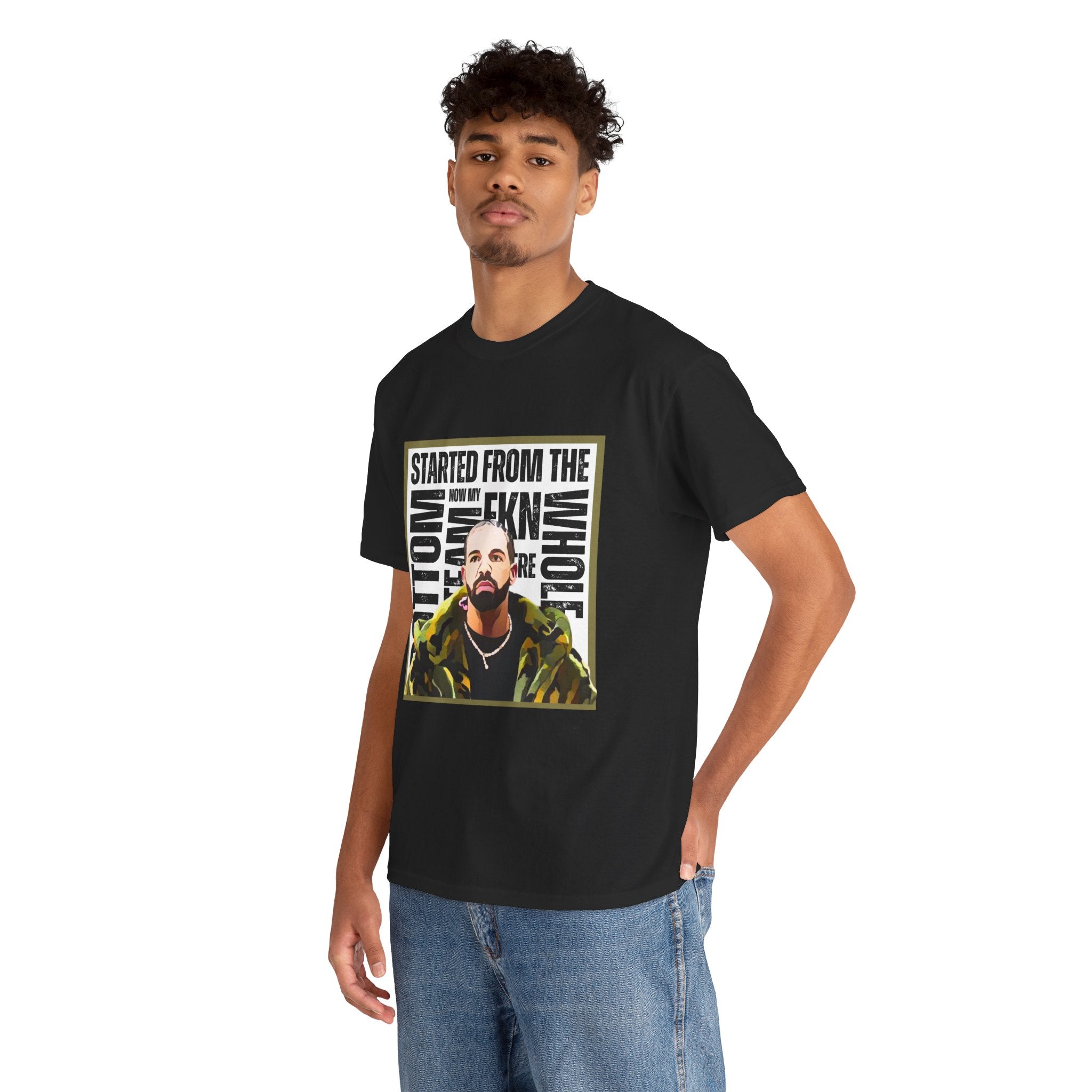 Drake "Started From The Bottom" Graphic Cartoon Tee