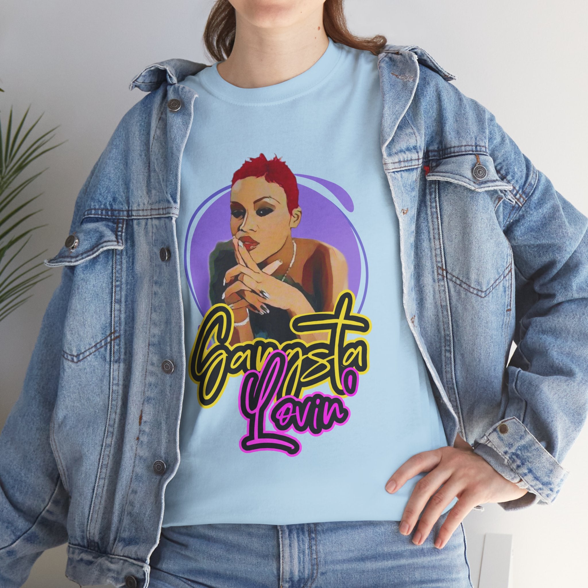 Eve T-Shirt — Gangsta Lovin' Graphic Cartoon Tee (Retro Rap Portrait)