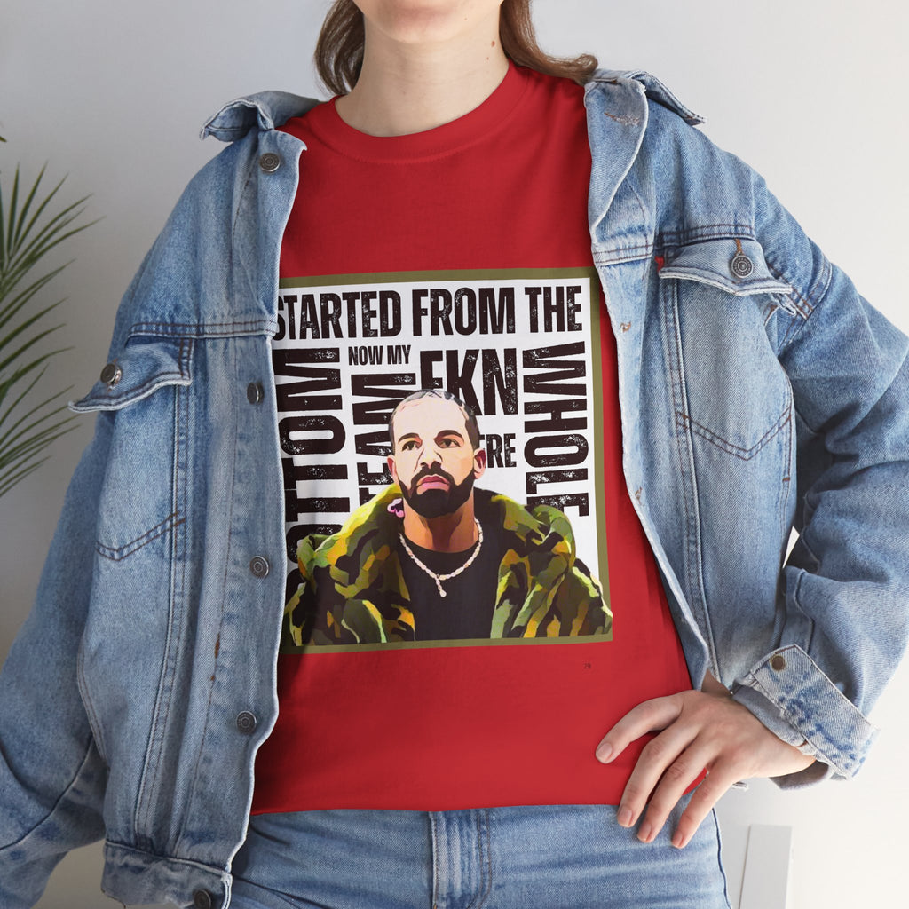 Drake "Started From The Bottom" Graphic Cartoon Tee