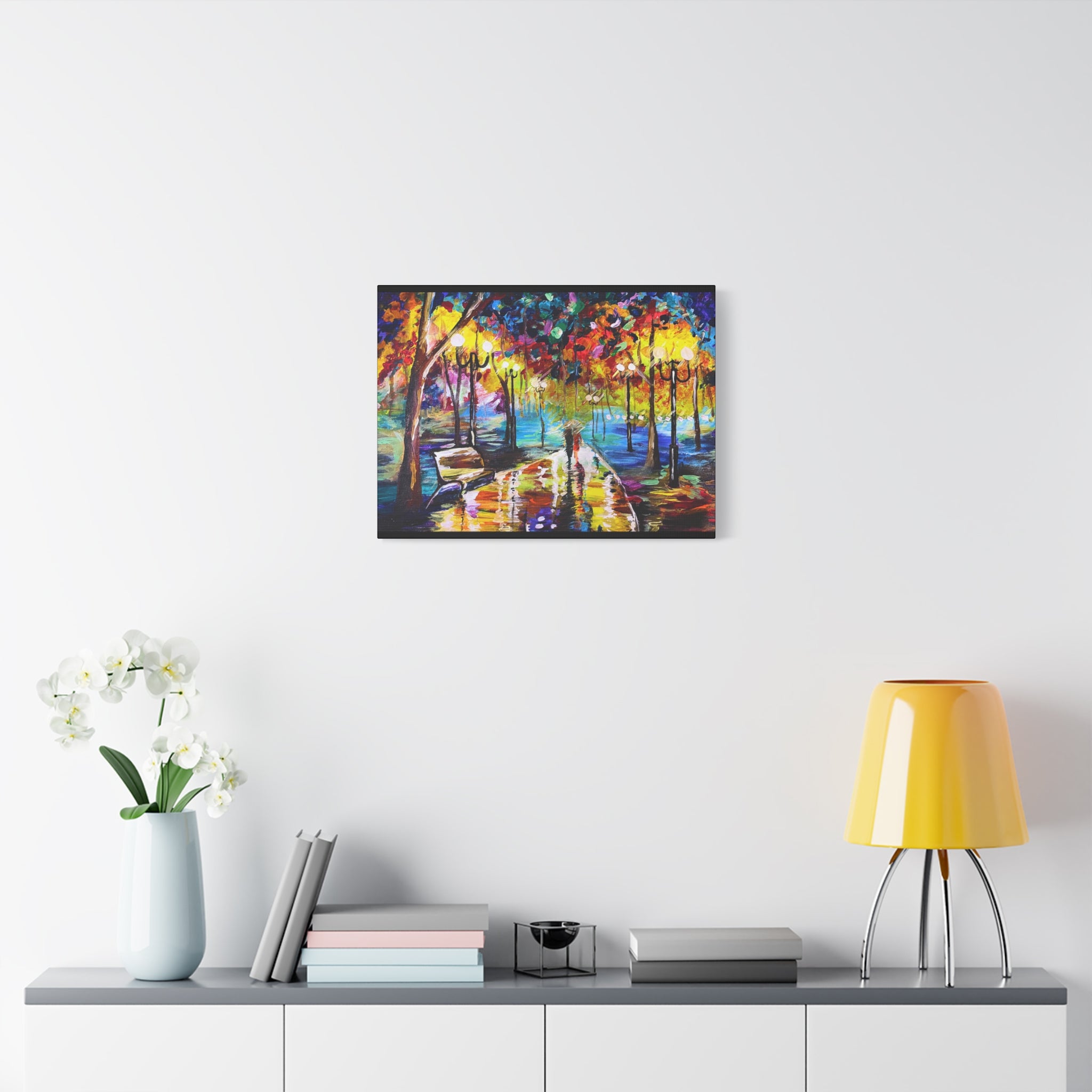 The Calm Storm - Original Colorful Canvas Print