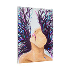 'Wild' - Surreal Woman with Flowing Hair Matte Canvas Wall Art