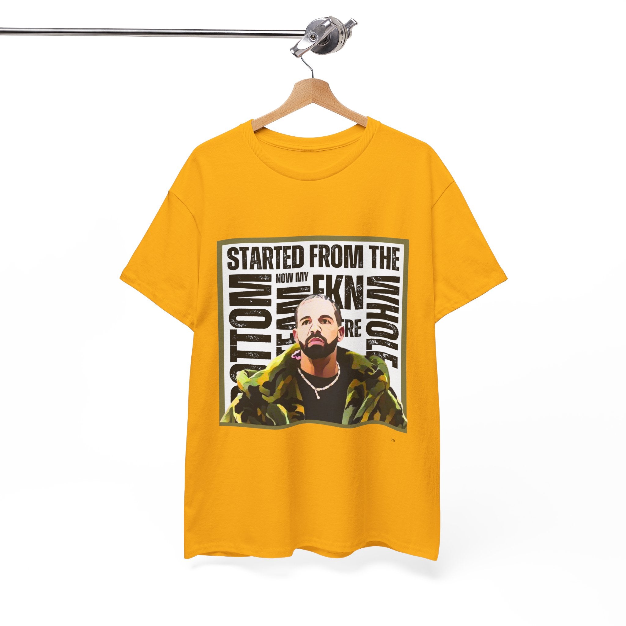 Drake "Started From The Bottom" Graphic Cartoon Tee
