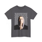 "Headlights" lyrics – Rap Icon Graphic T-Shirt with Lyrics Background