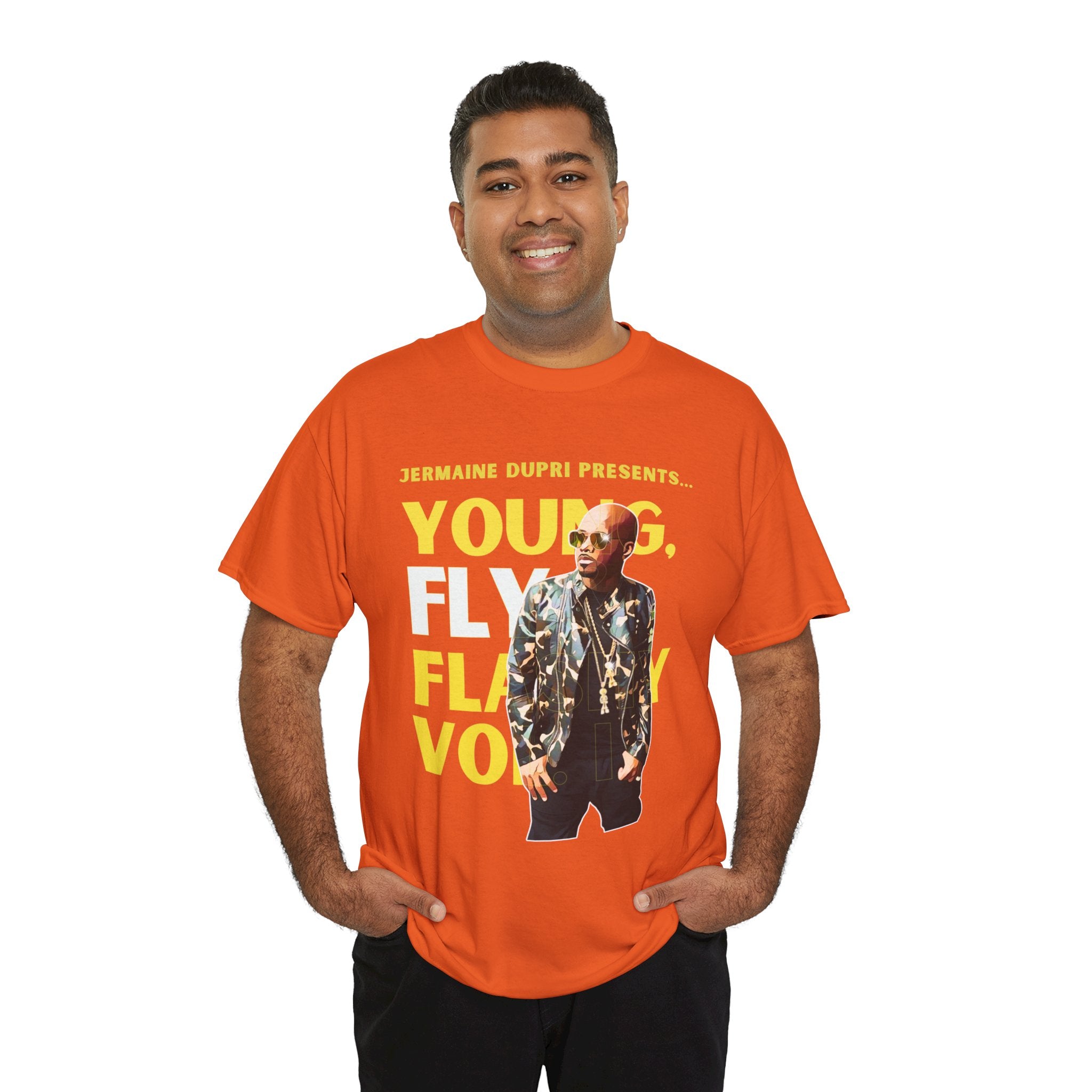 Jermaine Dupri T-Shirt — "Young, Fly Flashy" Album Cover Deisgn Tee