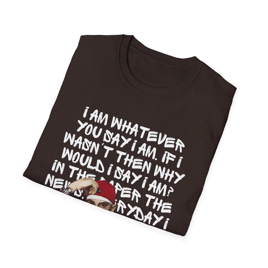 Em - Whatever You Say I Am — Bold Typographic Quote with Cartoon Graphic