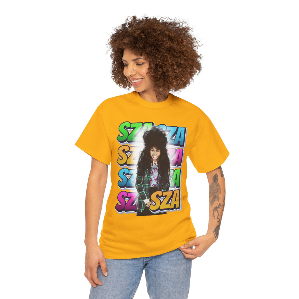 Sza Portrait Graphic Tee — Colorful Retro SZA Fan Shirt