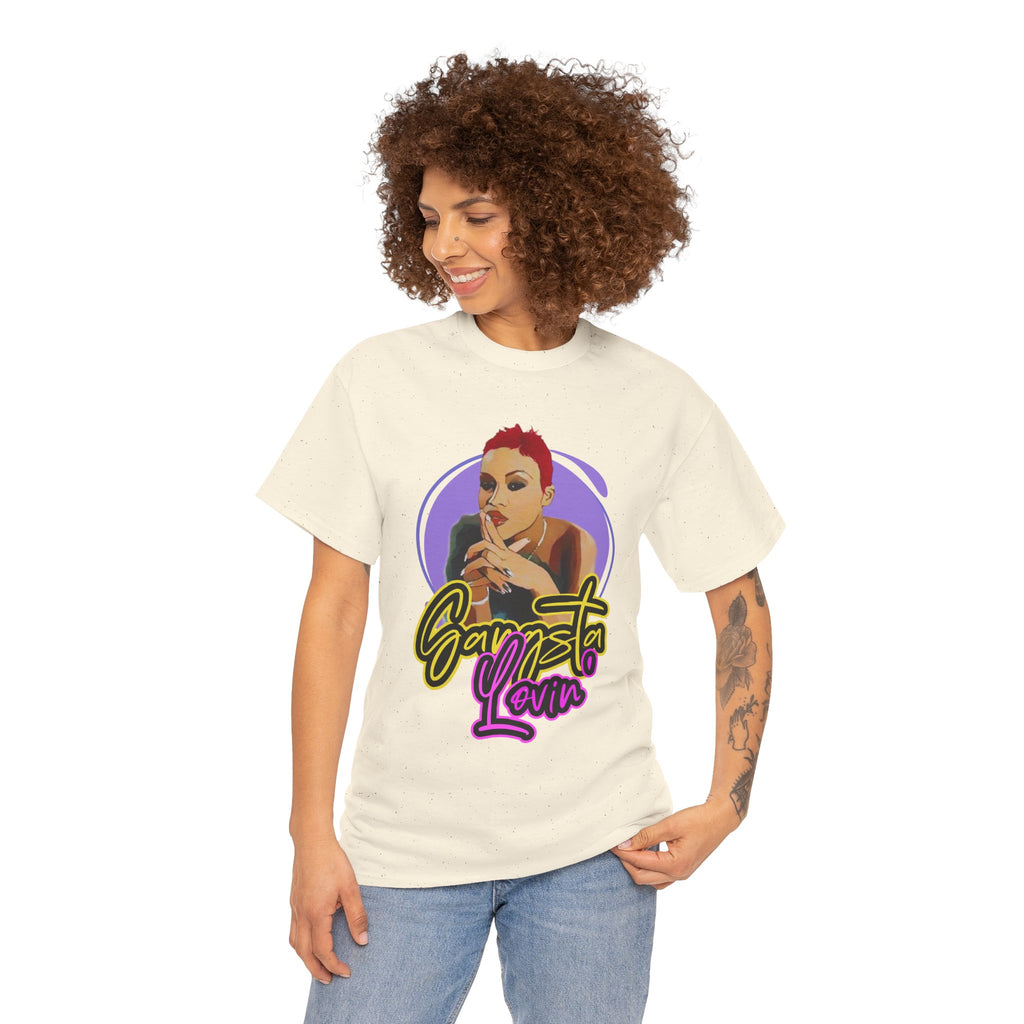 Eve T-Shirt — Gangsta Lovin' Graphic Cartoon Tee (Retro Rap Portrait)