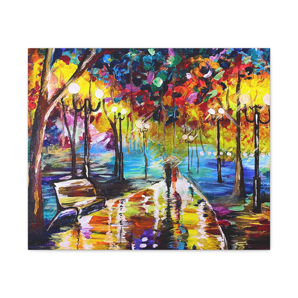 The Calm Storm - Original Colorful Canvas Print