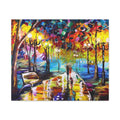 The Calm Storm - Original Colorful Canvas Print