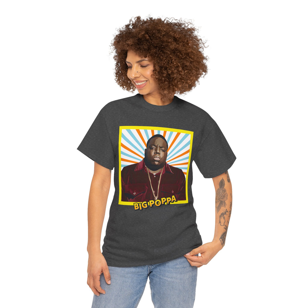 Graphic Tee — "Big Poppa" Retro Portrait T-Shirt