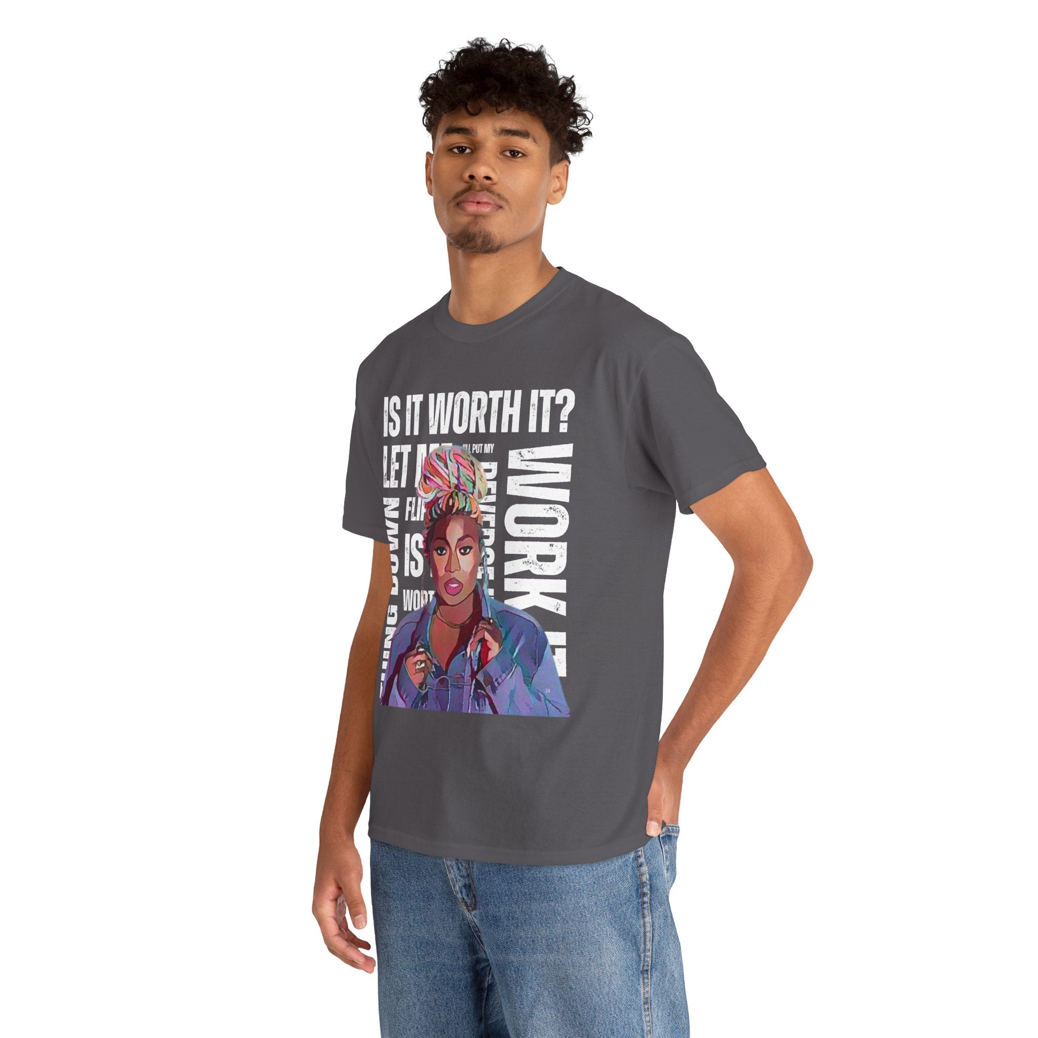 Missy Elliot Graphic Tee — “Is It Worth It? Let me Work It”